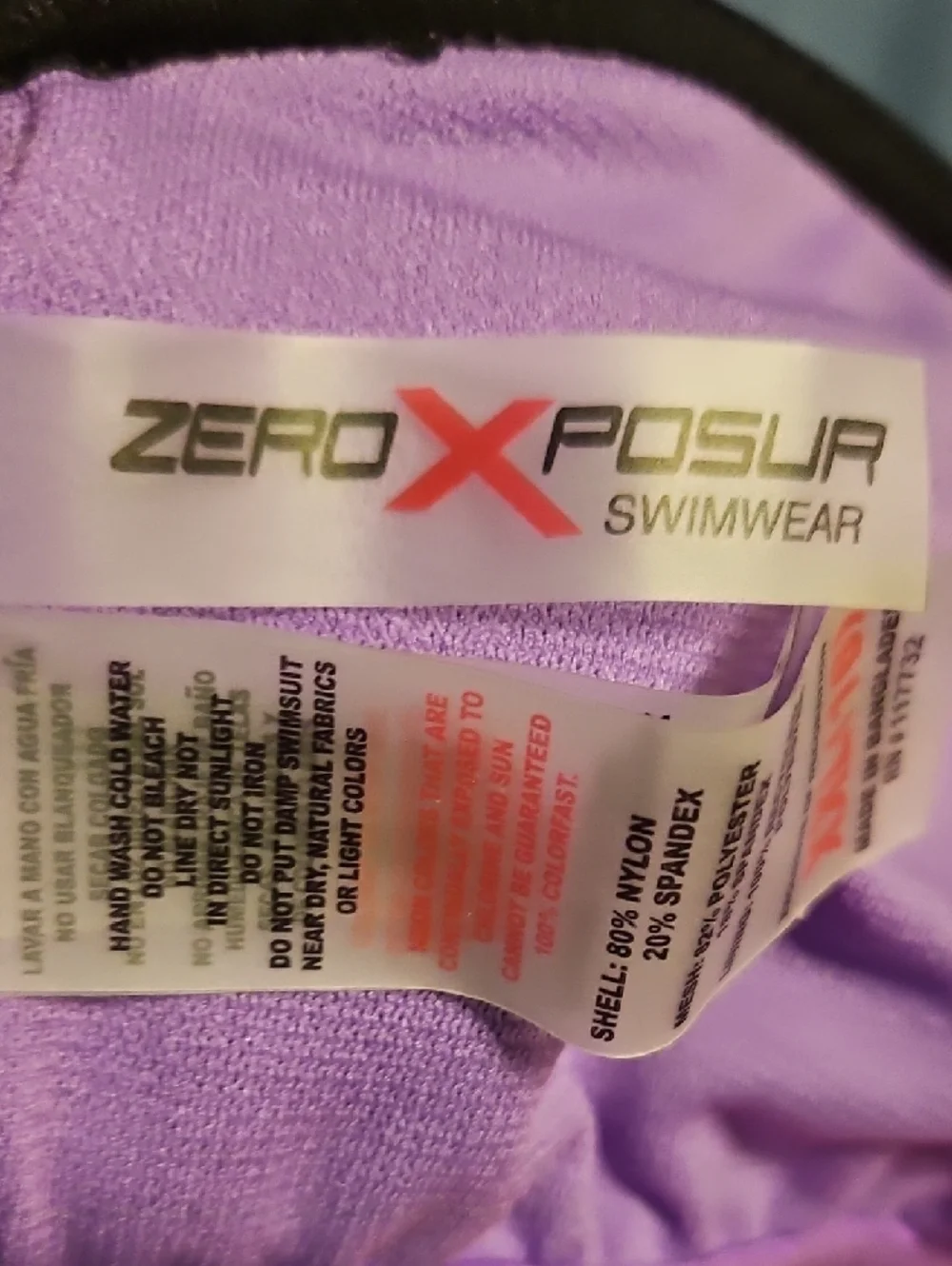 ZeroXposur Striped One-Piece Swimsuit in Orange, Pink & Purple - Picture 9 of 12
